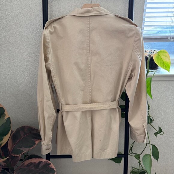 Vintage Banana Republic Khaki Safari Chore Coat Size Medium - Picture 6 of 7